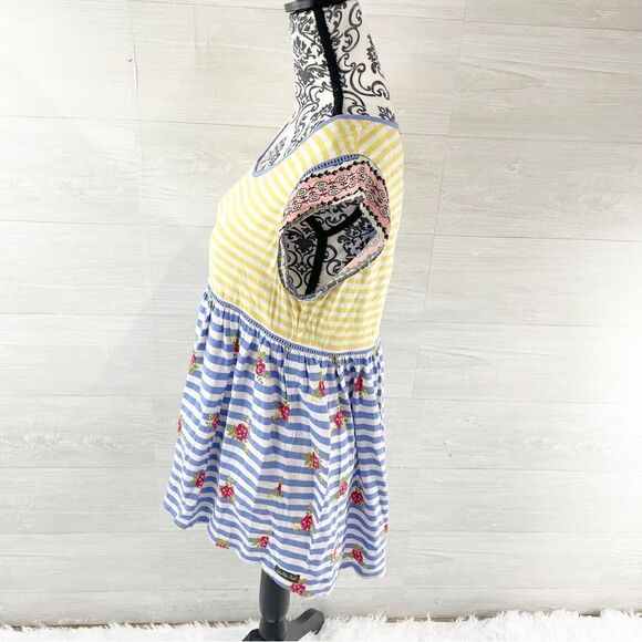 Matilda Jane On My Mind Striped Floral Babydoll Top - Picture 4 of 8